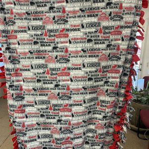 Outdoor Adventure Tie Fleece Blanket